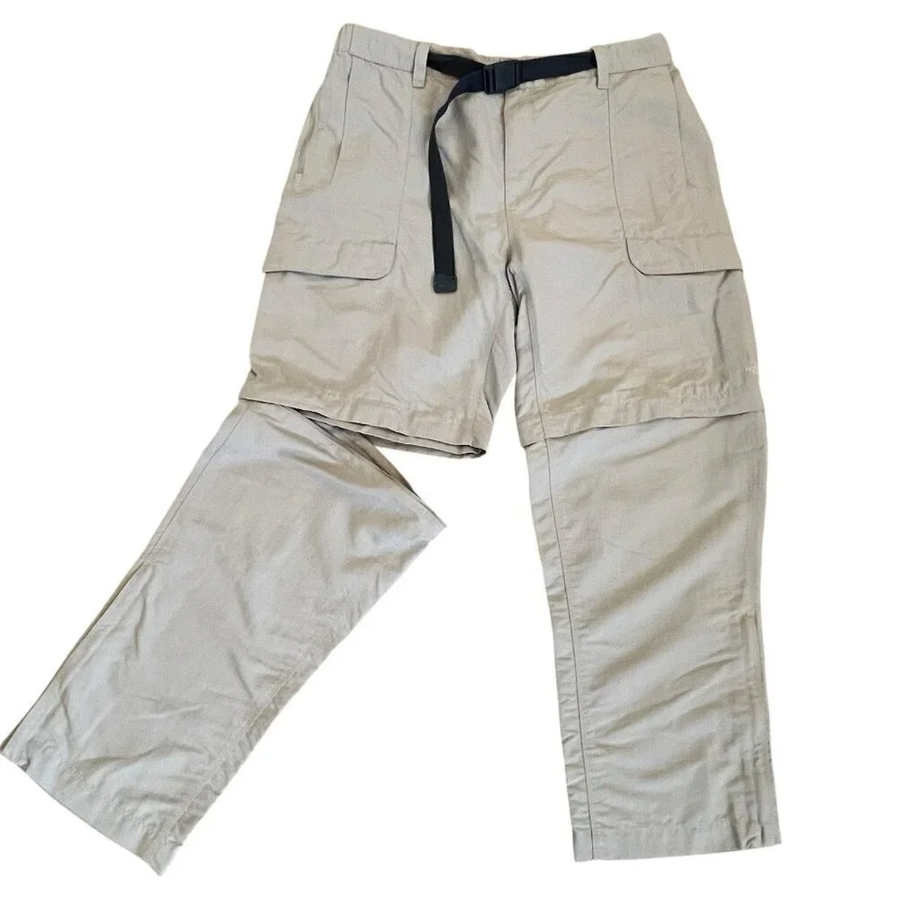 The North Face Mens Convertible Cargo Pants Shorts Large Outdoors Hiking Camping
